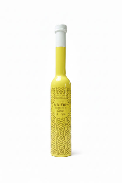 Huile d'olive aux saveurs de citron et thym - Savor & Sens