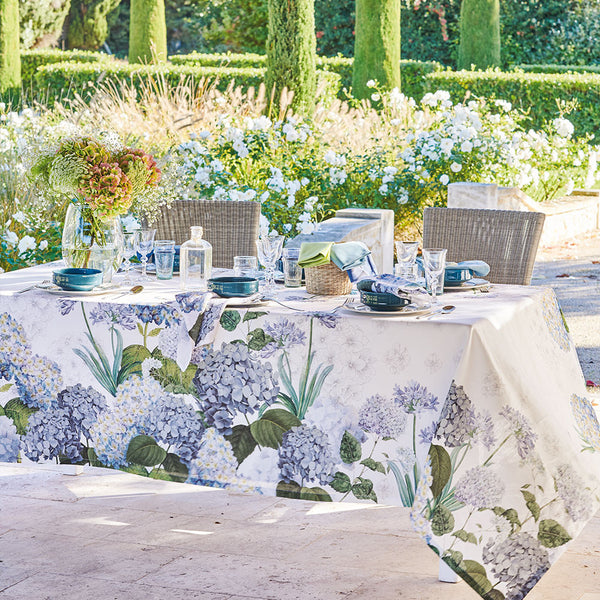 Serviette de table Jardin de Bretagne bleu - Garnier-Thiebaut