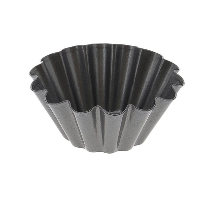 Moule à briochette acier antiadhésif Ø10x4,5cm De Buyer - Acier revêtu PTFE, sans PFOA