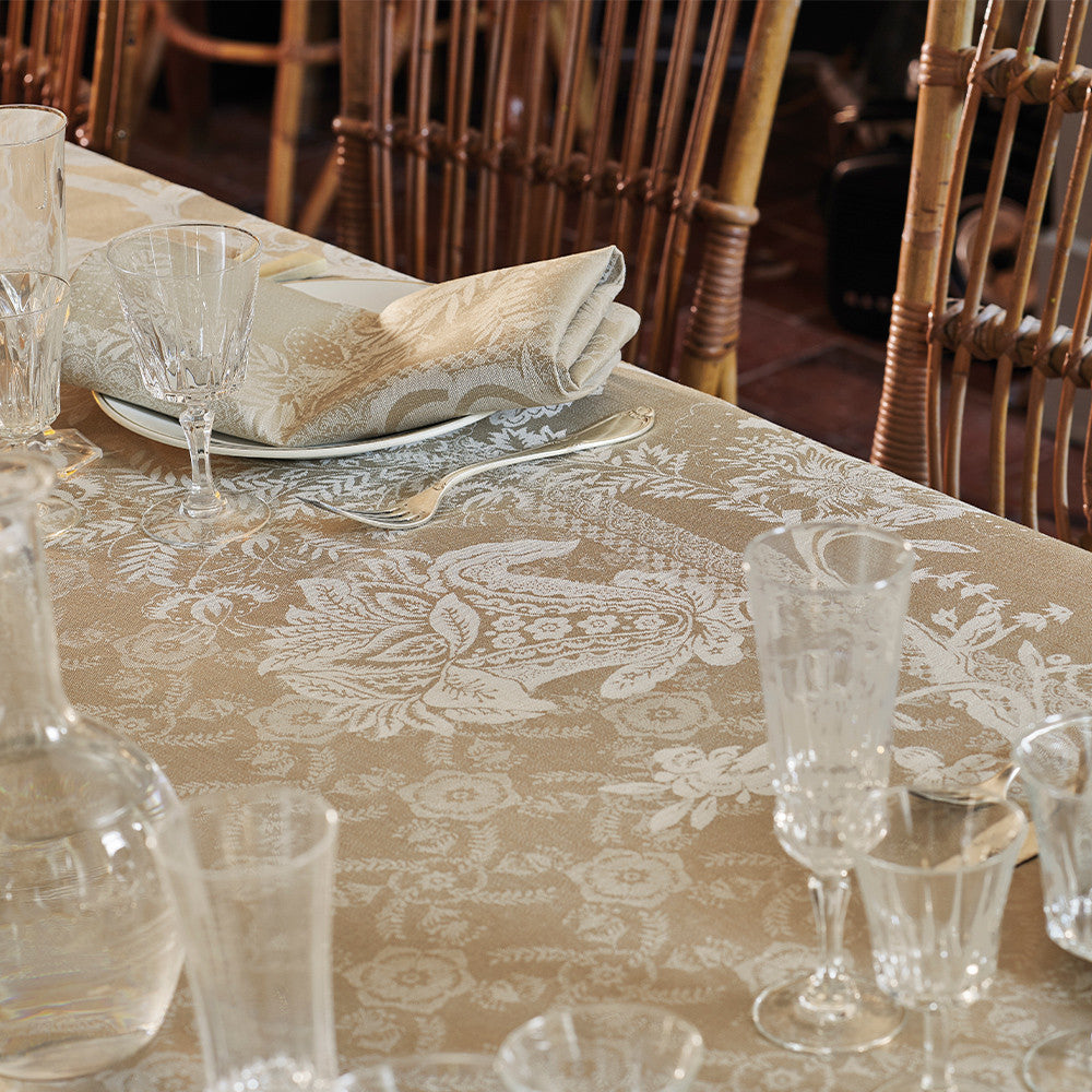Serviette de table Scarlett naturel - Garnier-Thiebaut