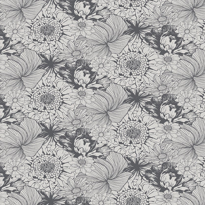 Nappe Mille Bloom noir - Garnier-Thiebaut