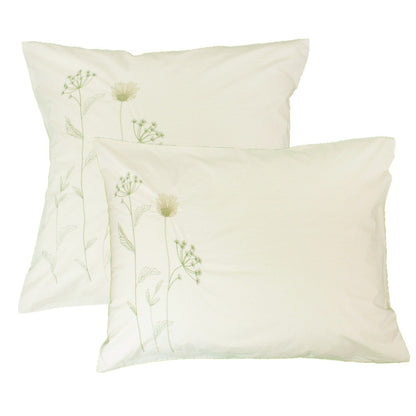 Taie d'oreiller Anae olive - Garnier-Thiebaut