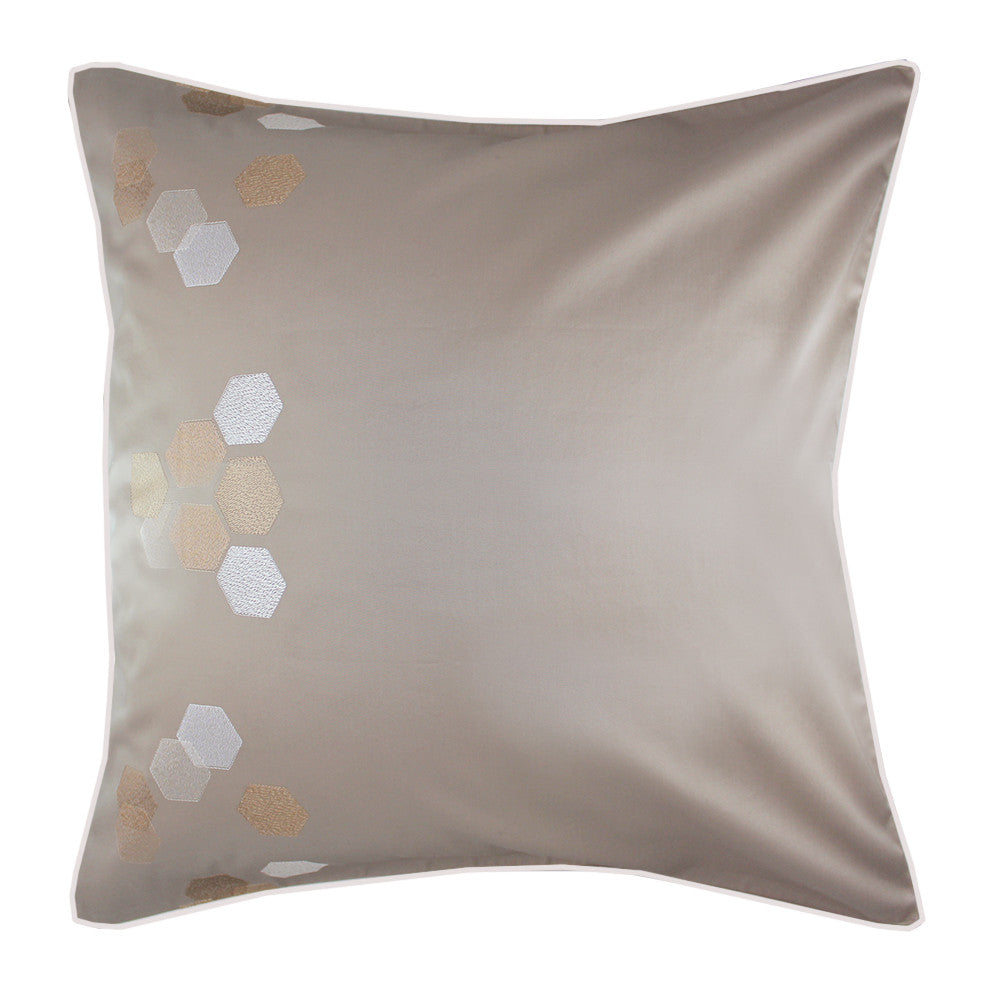 Taie d'oreiller Hexagones angora - Garnier-Thiebaut