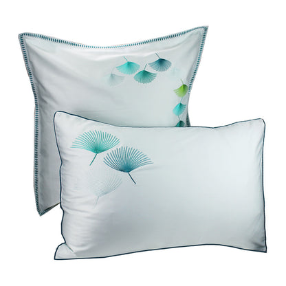 Taie d'oreiller Pistil aqua - Garnier-Thiebaut
