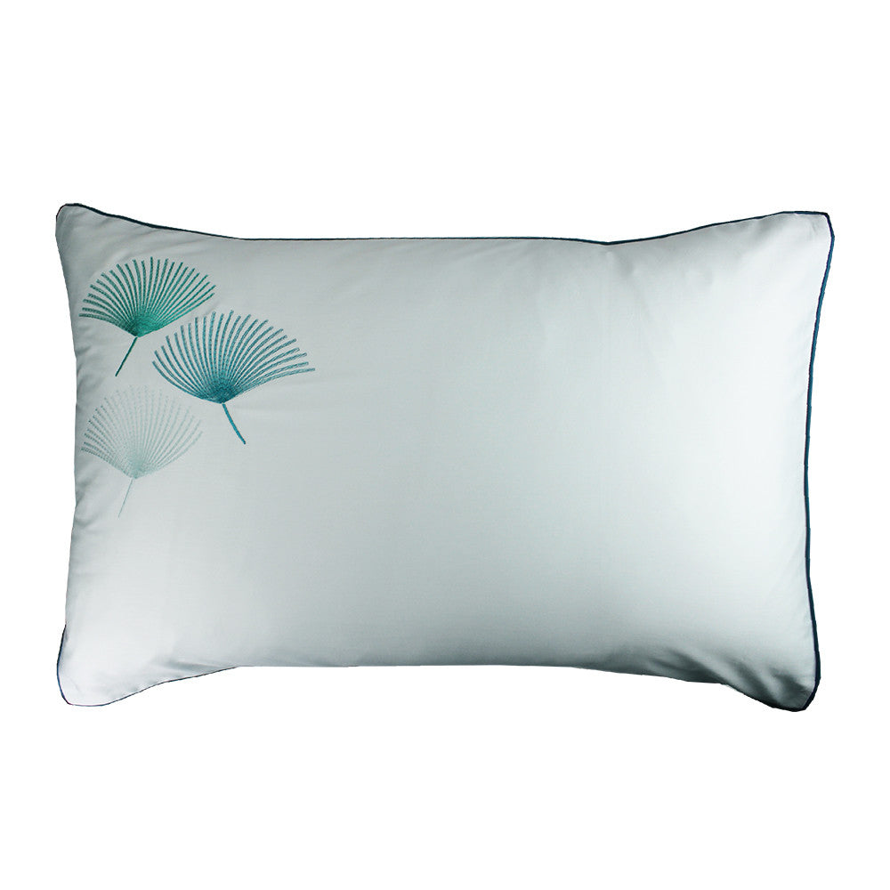 Taie d'oreiller Pistil aqua - Garnier-Thiebaut